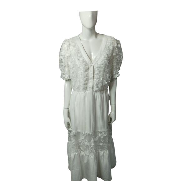Alice Blue Dresses & Skirts - Alice Blue Women's Lace Whimsical Cottagecore Dress size Large Floral Fairycore